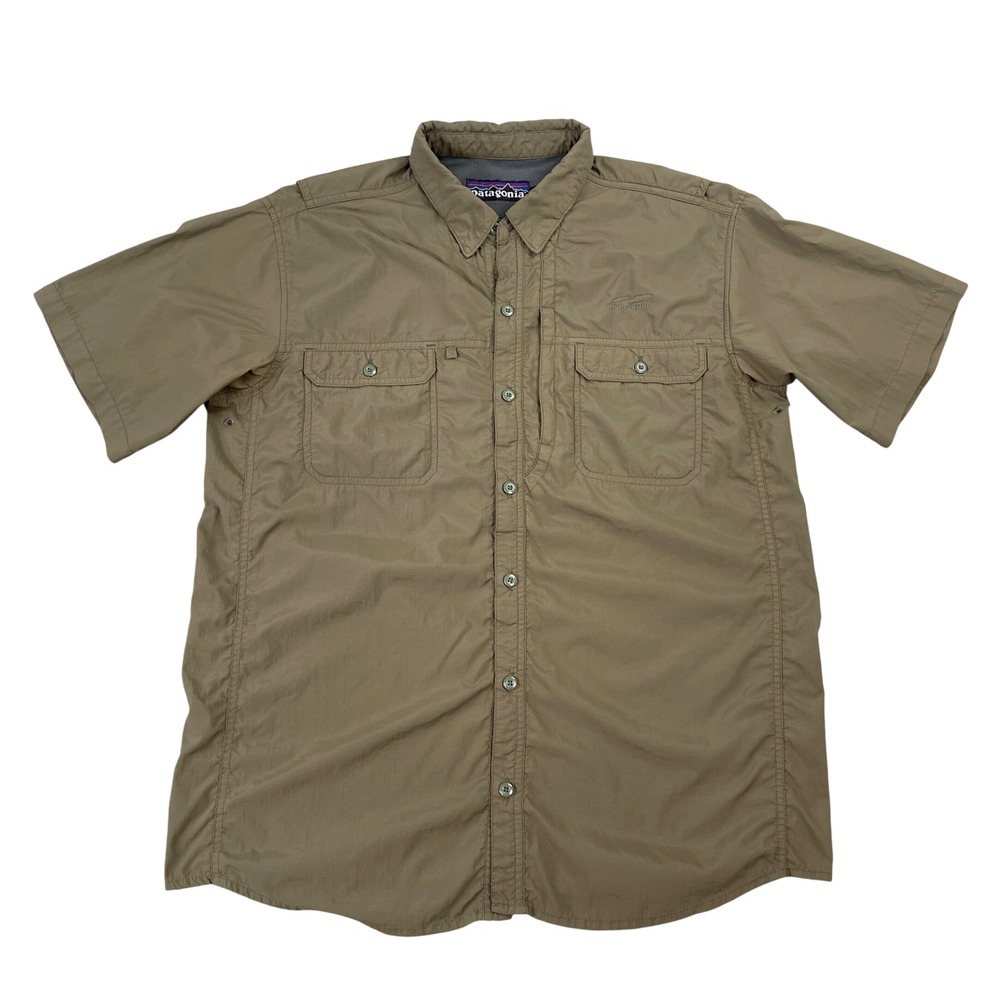Patagonia Sol Patrol II Shirt Men XXL (Fits Large) Short Sleeve Vented Ripstop - Picture 2 of 14